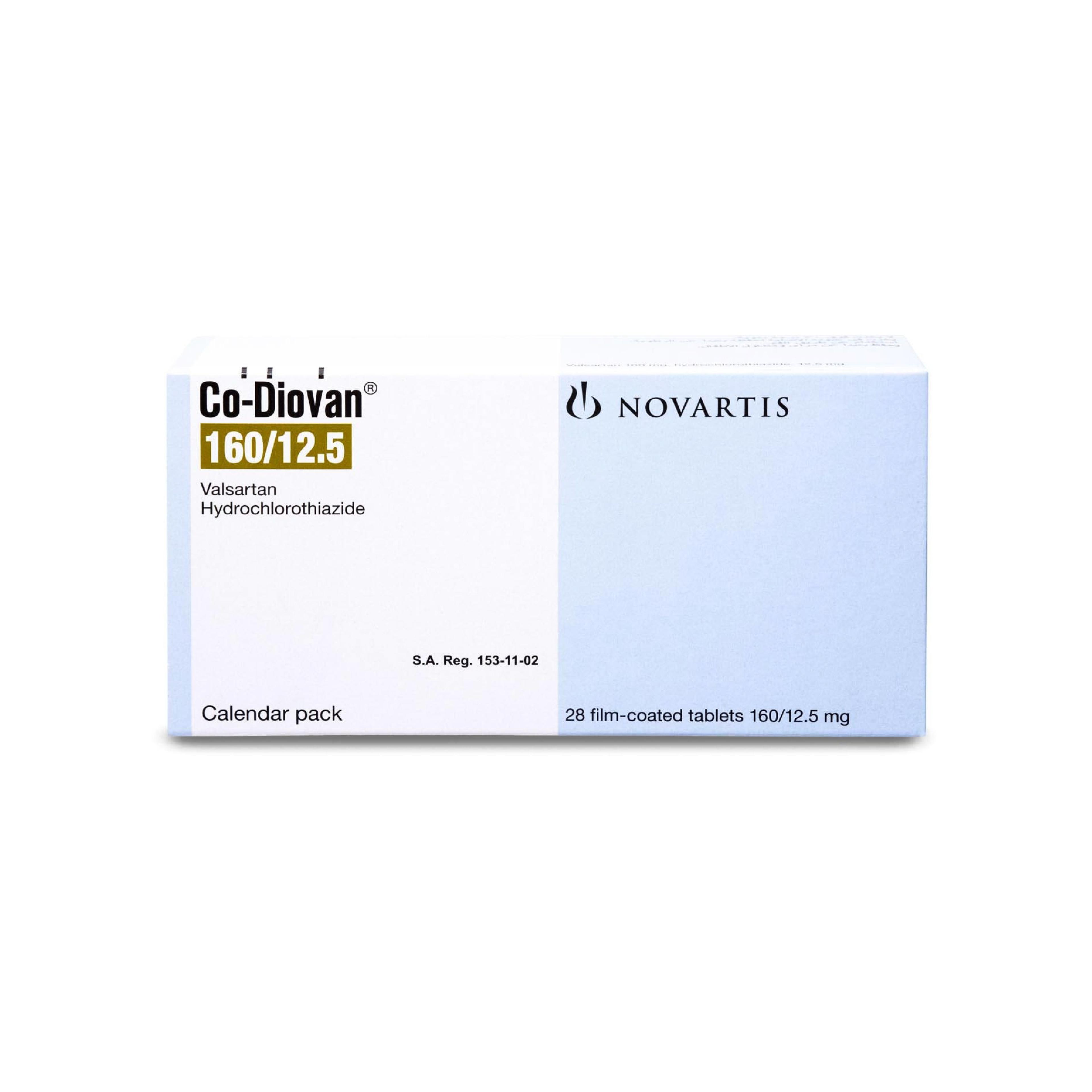 Co-Diovan 160/12.5 Mg Tablet 28Pcs