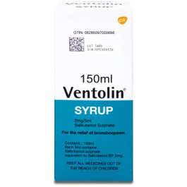 Ventolin 2 Mg/5Ml Syrup 150 Ml