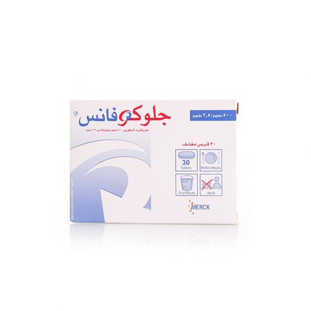 Glucovance 500 2.5 Mg Tablet 30Pcs