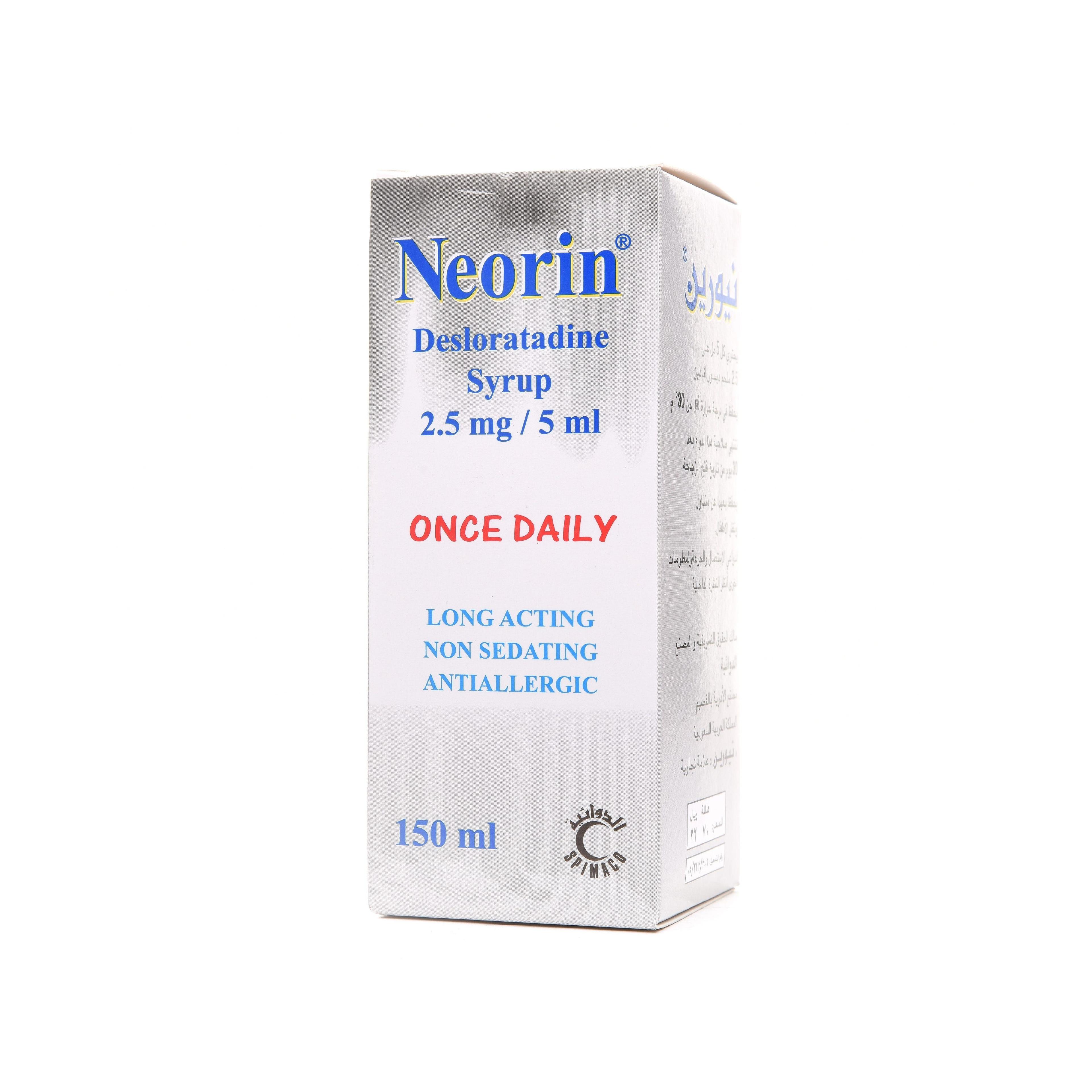Neorin 2.5 Mg 5 Ml Syrup 150 Ml