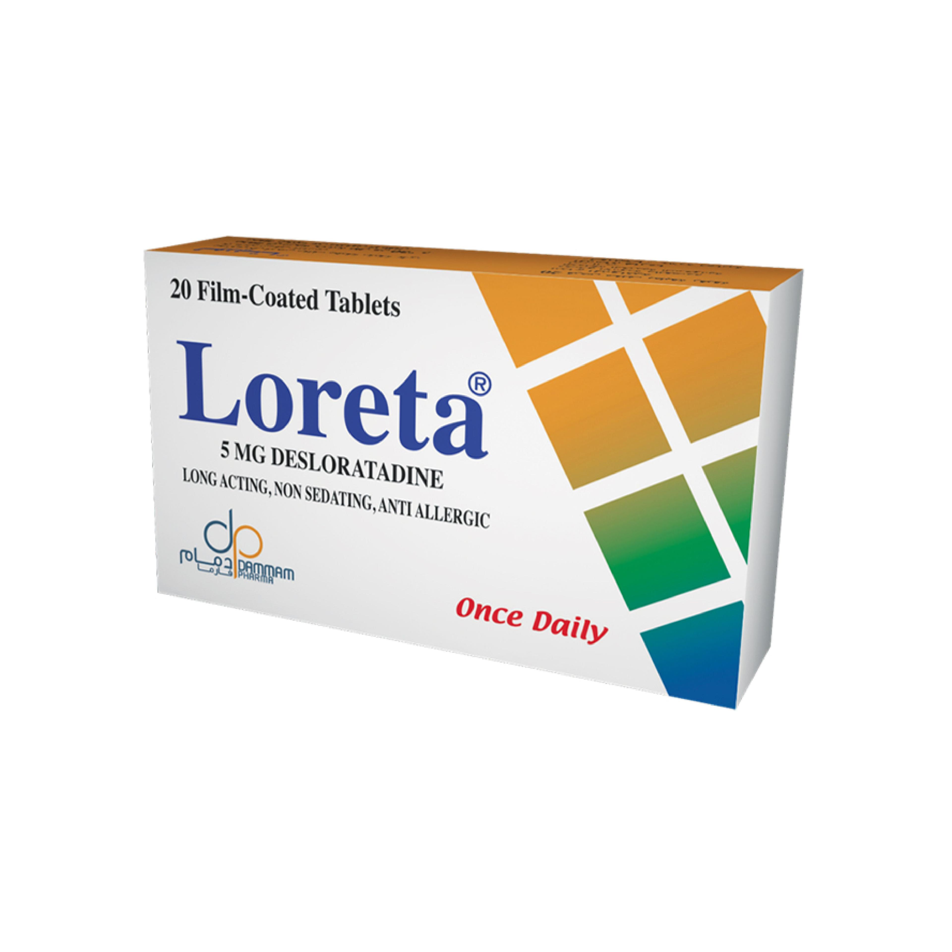 Loreta 5 Mg 20 Tablets