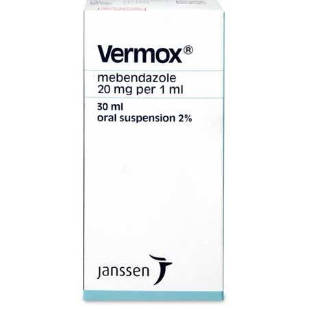 Vermox 2% Suspension 30 Ml