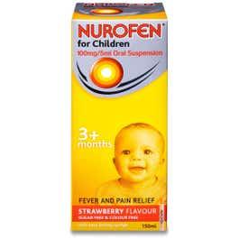 Nurofen Suspension Strawberry 150Ml