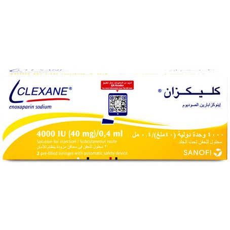 Clexane 4000 Iu/0.4Ml Pre-Filled Syringe